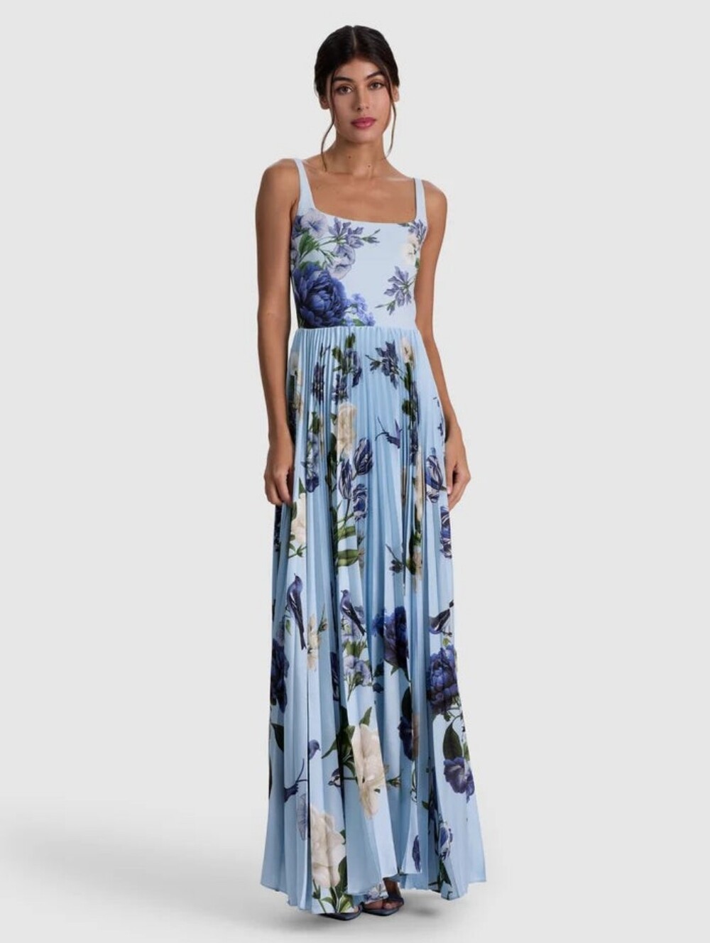 Alice + Olivia CAROLYN PLEATED MAXI DRESS - Picture 2 of 6